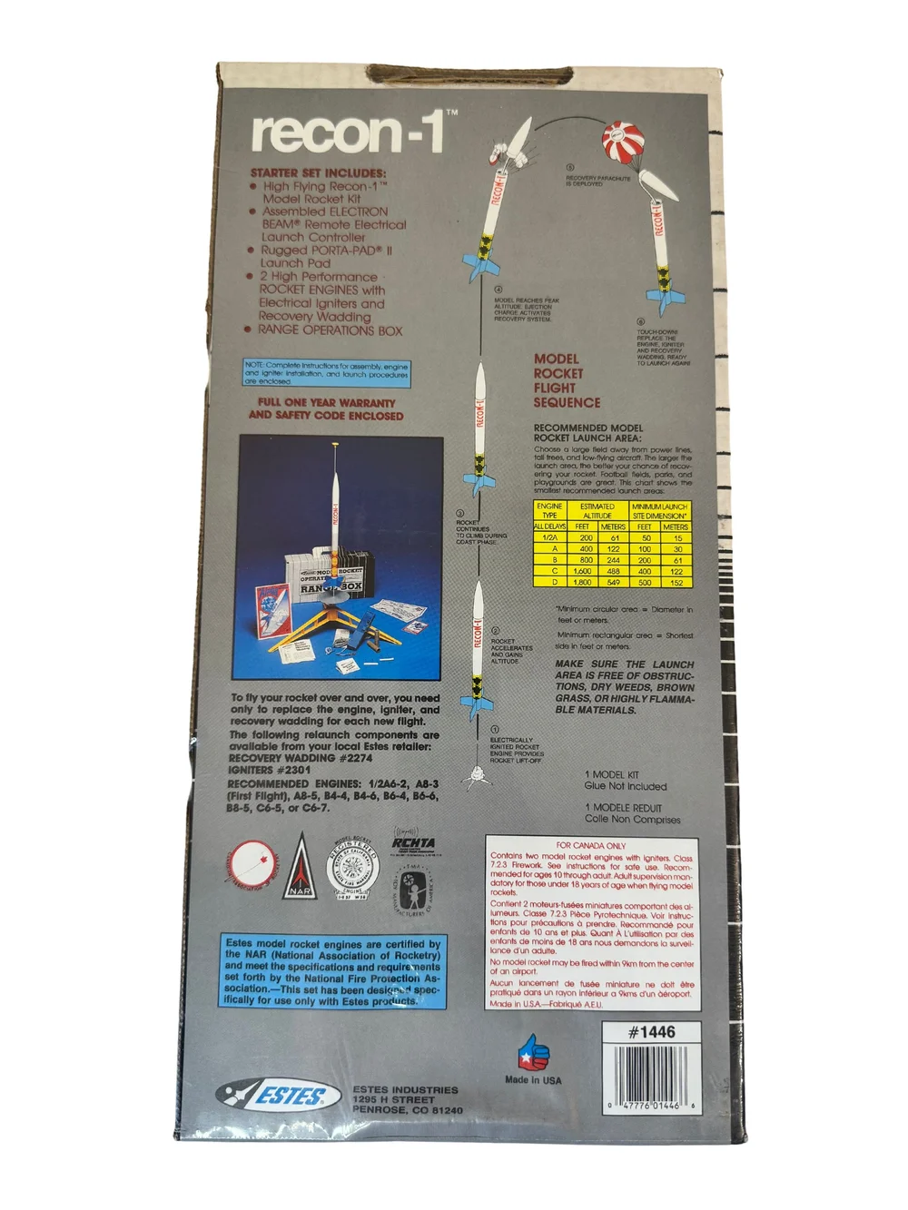 Buy Estes Recon-1 Flying Model Rocket Launch Set - #1446
